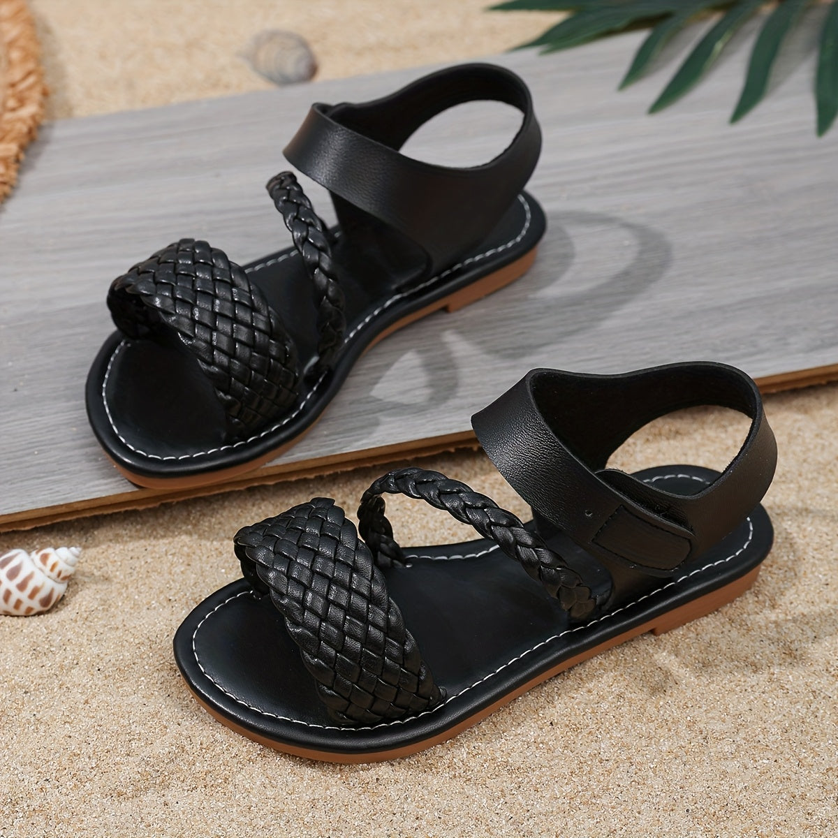Girls Sandals - Breathable Mesh & Lightweight – Black option – view 10