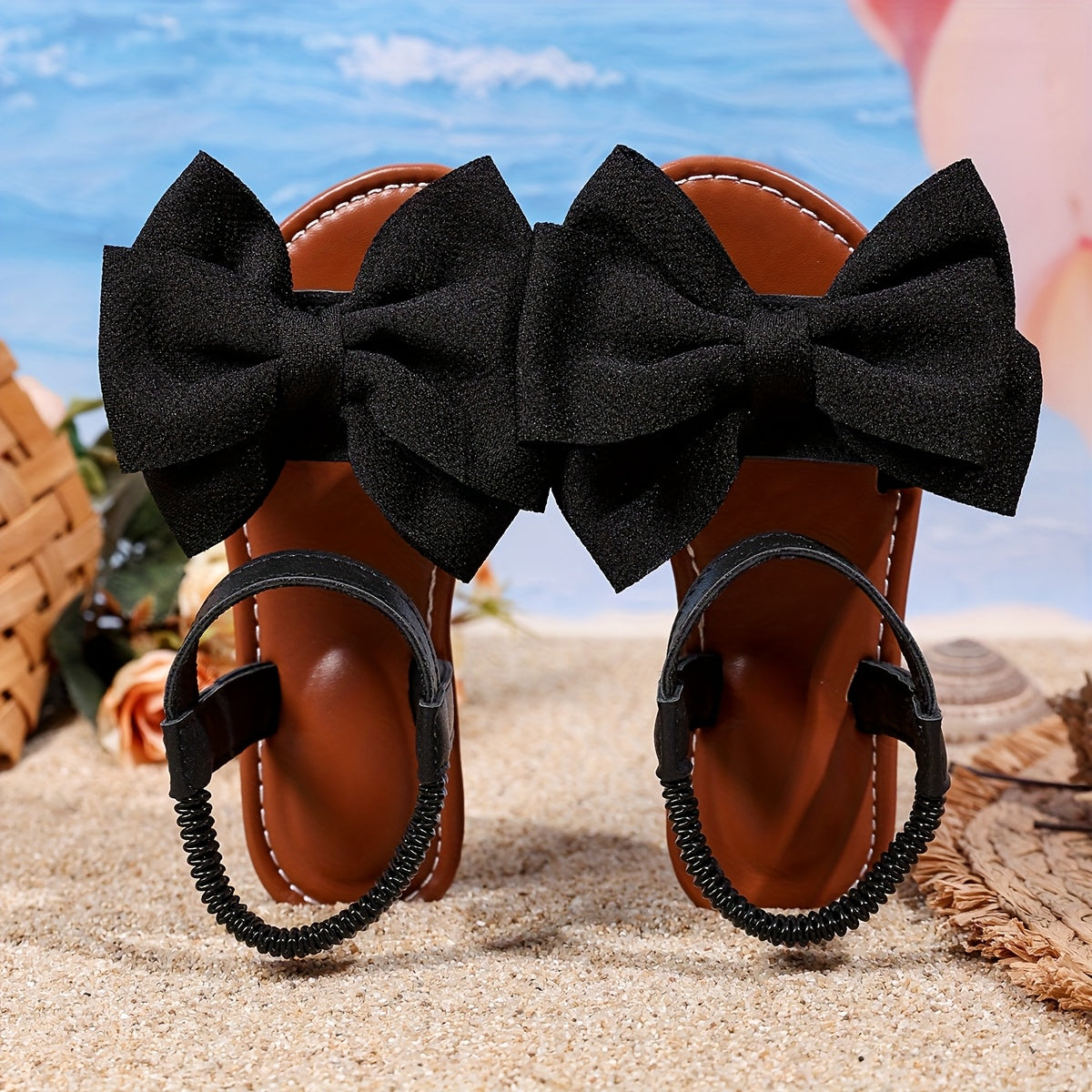 Girls Sandals - Comfort Fit – Black / White – view 10