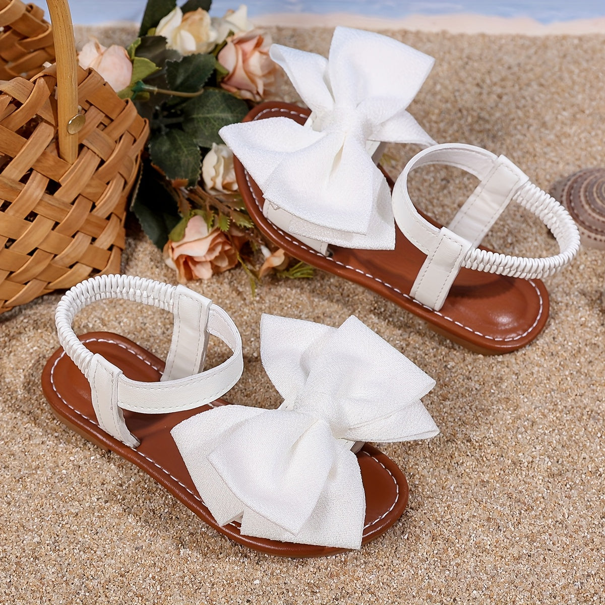 Girls Sandals - Comfort Fit – Black / White – Black option – view 2