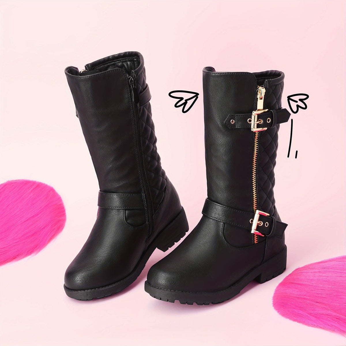 Girls Snow Boots - Non-Slip Sole & Plush Lined – view 8