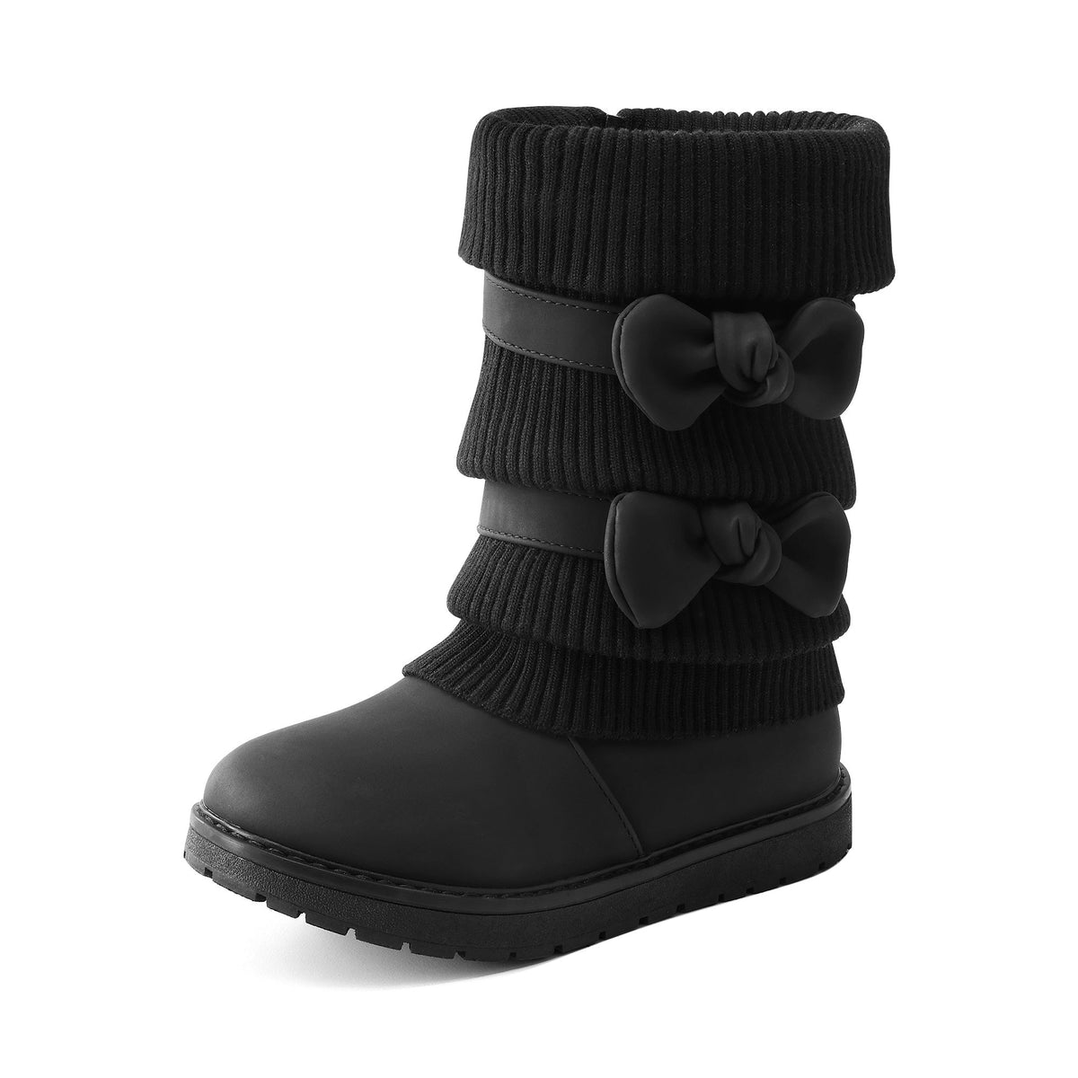 Girls Snow Boots - Plush Lined – 33-Variant Selection – Black option – view 3