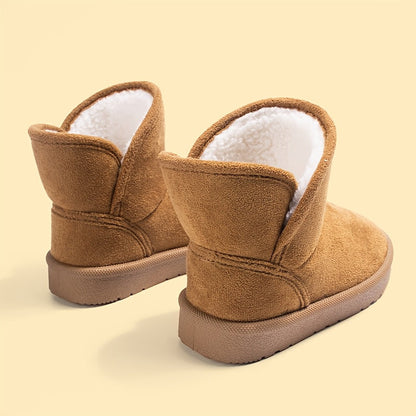 Girls Snow Boots - Plush Lined – Khaki / Black – view 5