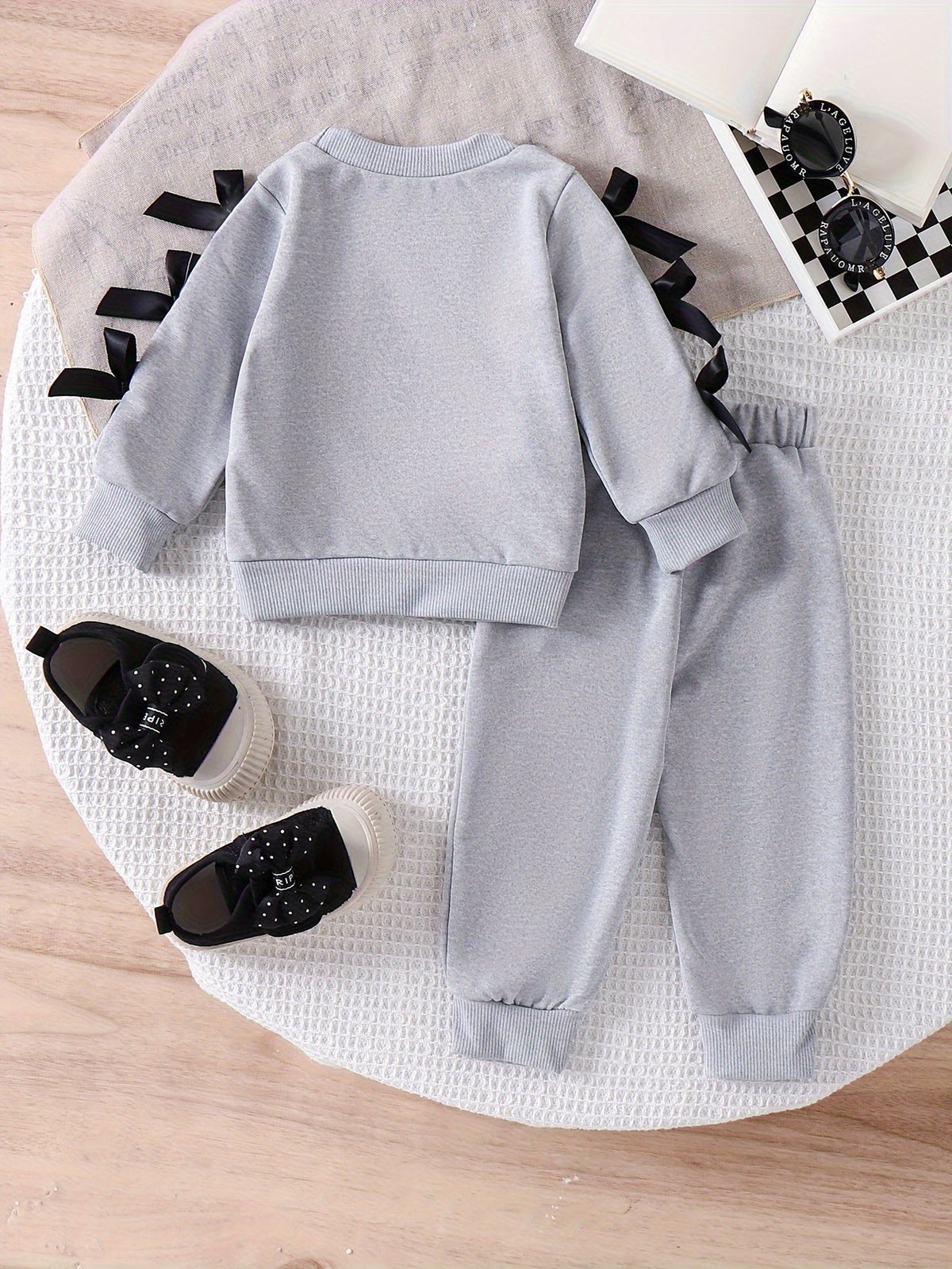 Girls' Solid Color Outfit Set - Fall – view 2