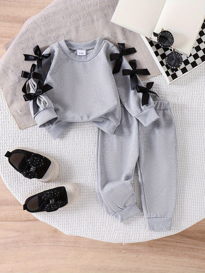 Girls' Solid Color Outfit Set - Fall – view 17