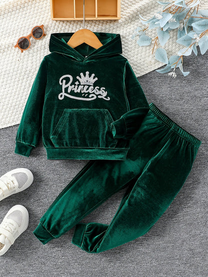 Girls' Solid Color Outfit Set - Long Sleeve Winter 4773 – view 4