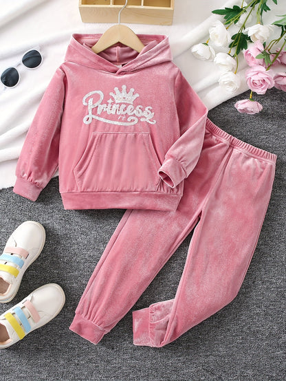 Girls' Solid Color Outfit Set - Long Sleeve Winter 4773 – view 8