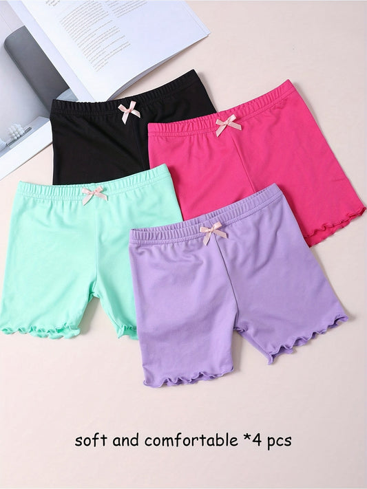 Girls' Solid Color Shorts – main product image