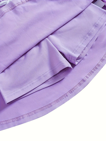 Girls' Solid Color Shorts - Summer – view 8