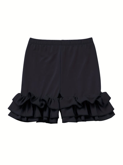 Girls' Solid Color Shorts - Summer 9189 – view 10