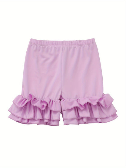Girls' Solid Color Shorts - Summer 9189 – view 16