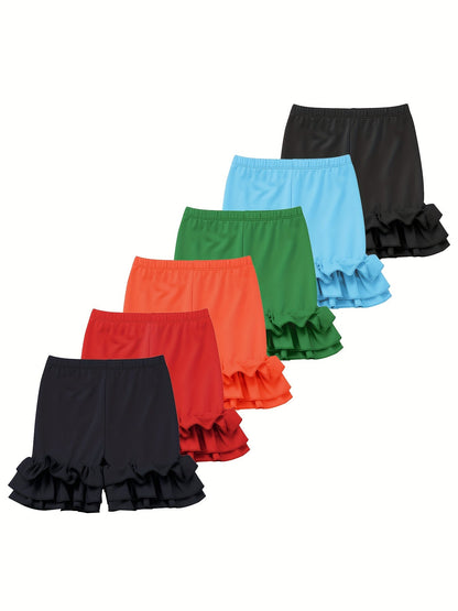 Girls' Solid Color Shorts - Summer 9189 – view 20