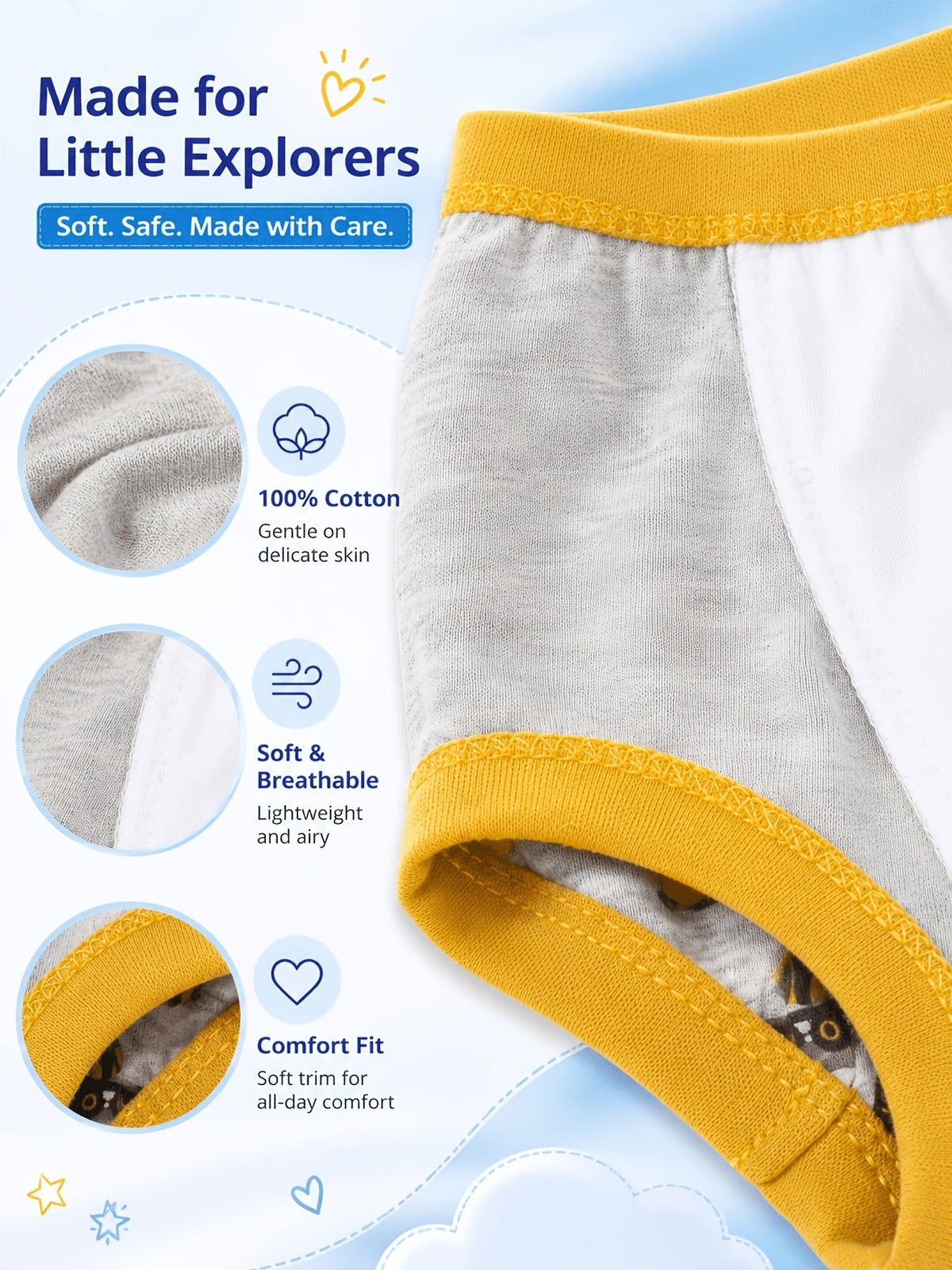 Girls' Training Pants – Girls' Potty Training Underwear - 10-Pack Absorbent – view 9