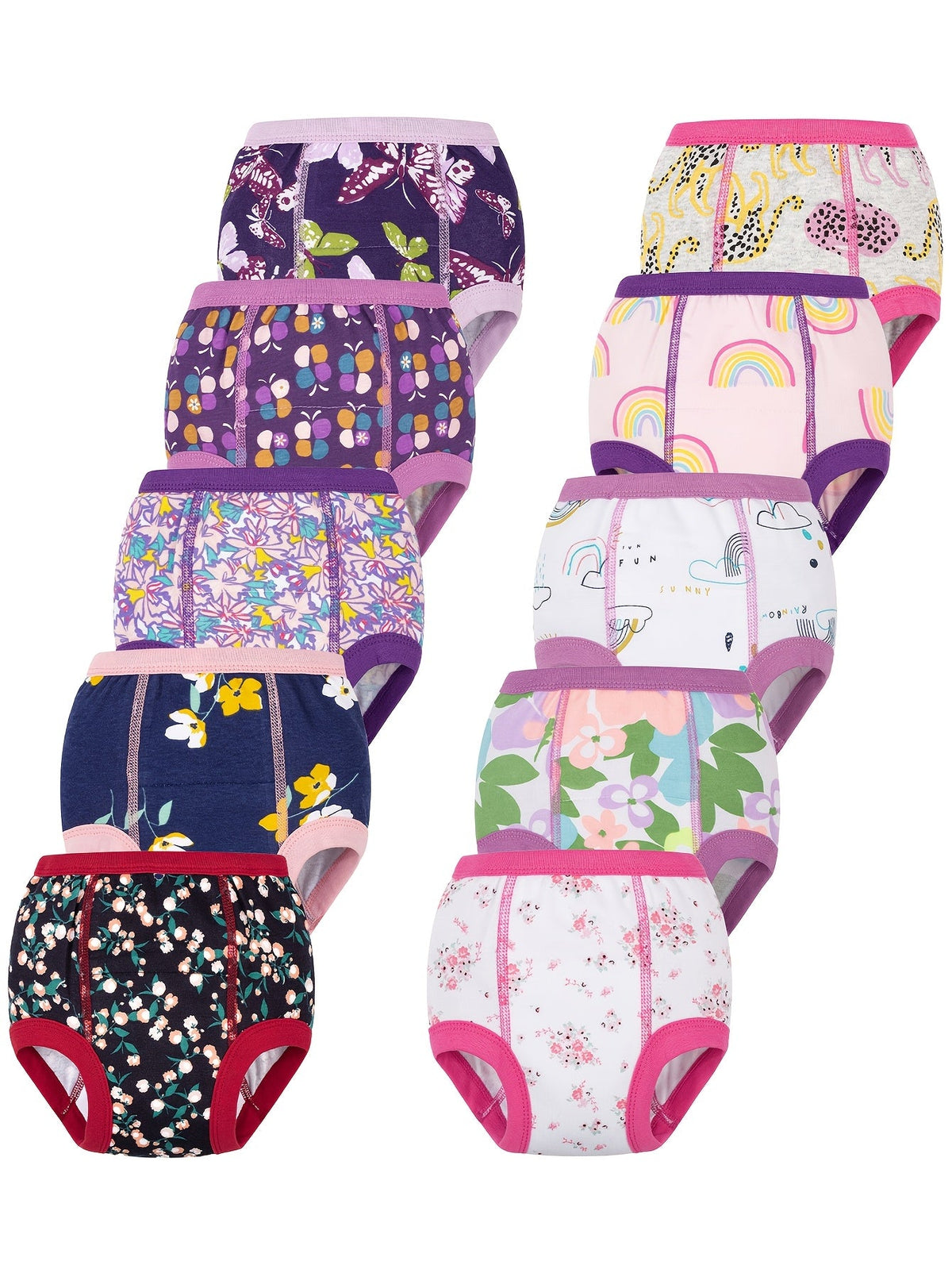 Girls' Training Pants – Girls' Potty Training Underwear - 10-Pack Absorbent – view 10