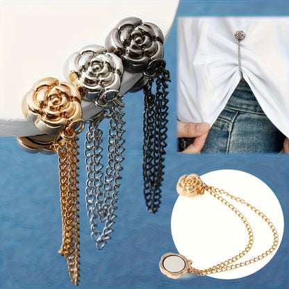 Hair Accessories - Camellia Clips Set for Women 9 Pieces Floral Bobby Pins Elegant Snap - product detail view 7