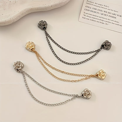 Hair Accessories - Camellia Clips Set for Women 9 Pieces Floral Bobby Pins Elegant Snap - product detail view 9