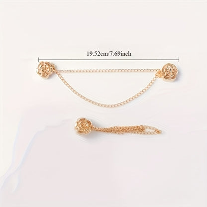 Hair Accessories - Camellia Clips Set for Women 9 Pieces Floral Bobby Pins Elegant Snap - product detail view 10