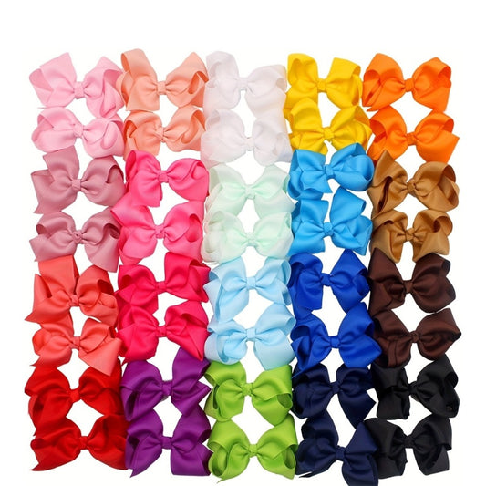 Hair Clips for Women - Bows for Girls 40pcs Grosgrain Ribbon Boutique Bow Alligator 4.5 Inch - main product view