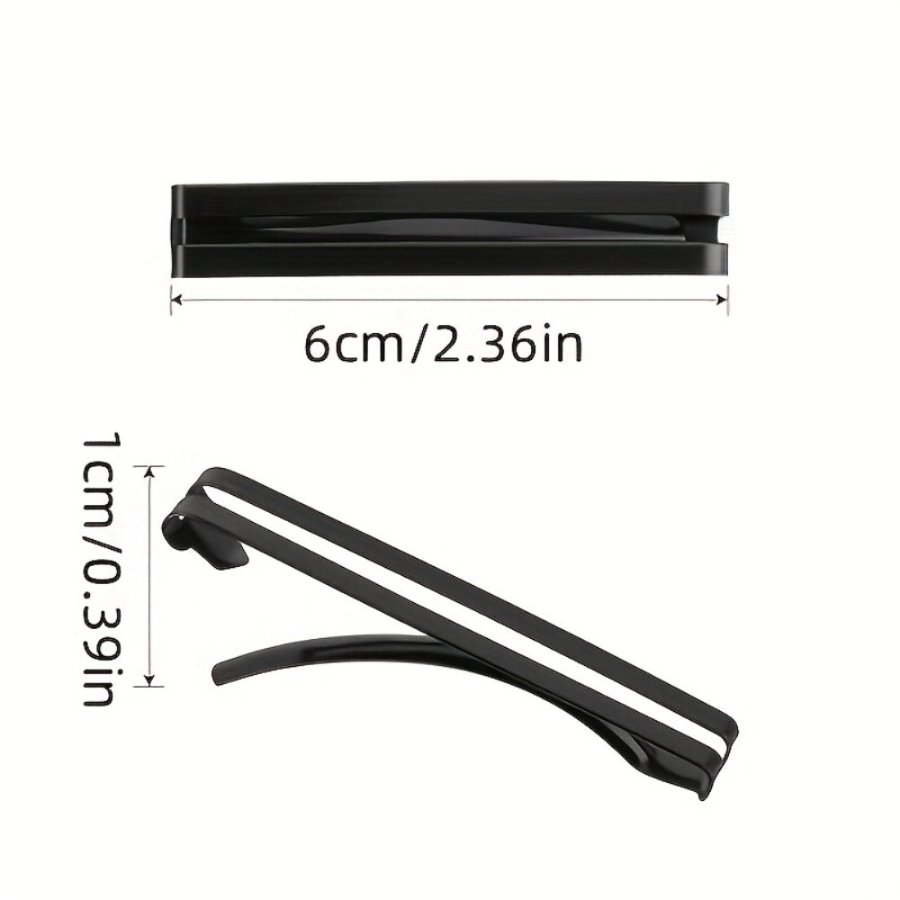 Hair Clips for Women - Metal Barrettes 30pcs Open Center Domed for Assorted Colors Black Brown - product detail view 4
