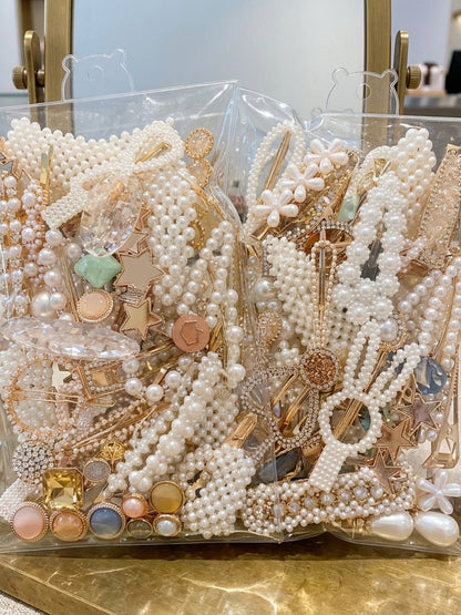 Hair Clips for Women - Pearl for 18 Pack Imitation Pearl Hairpin Set, Sweet Multi-Style Barrettes - product detail view 6