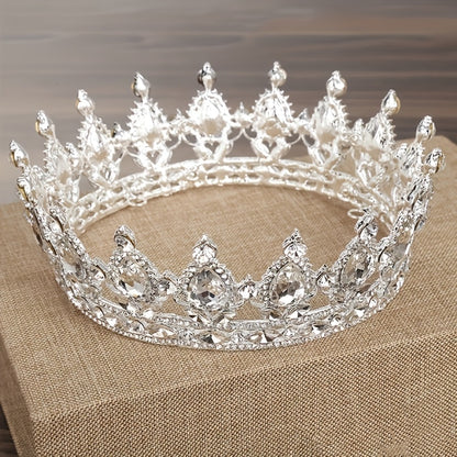 Hair Clips for Women - Rhinestone Crown Clip Set 2pcs - Luxury Princess Tiara Accessories for - product detail view 9