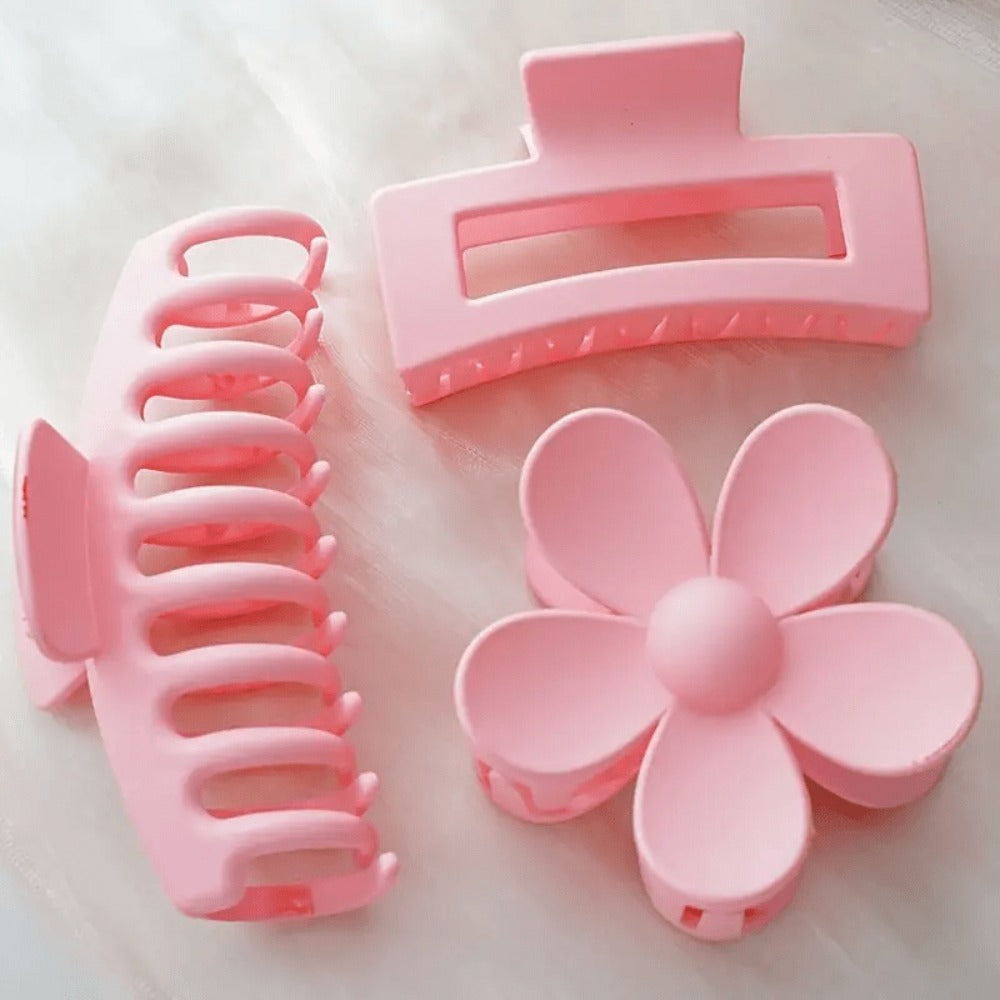 Hair Ties & Hair Accessories Sets - Bow & Clips Set for Women 32 Pack Cute Bow Scrunchies, Large Claw Clip - product detail