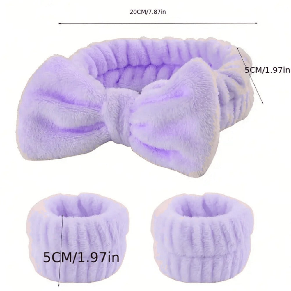 Hair Ties & Hair Accessories Sets - Bow & Clips Set for Women 32 Pack Cute Bow Scrunchies, Large Claw Clip - product detail