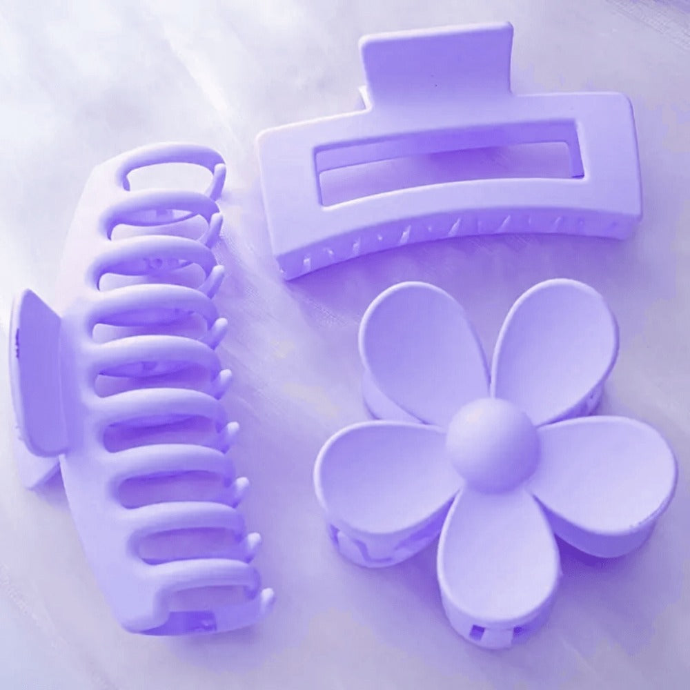 Hair Ties & Hair Accessories Sets - Bow & Clips Set for Women 32 Pack Cute Bow Scrunchies, Large Claw Clip - product detail