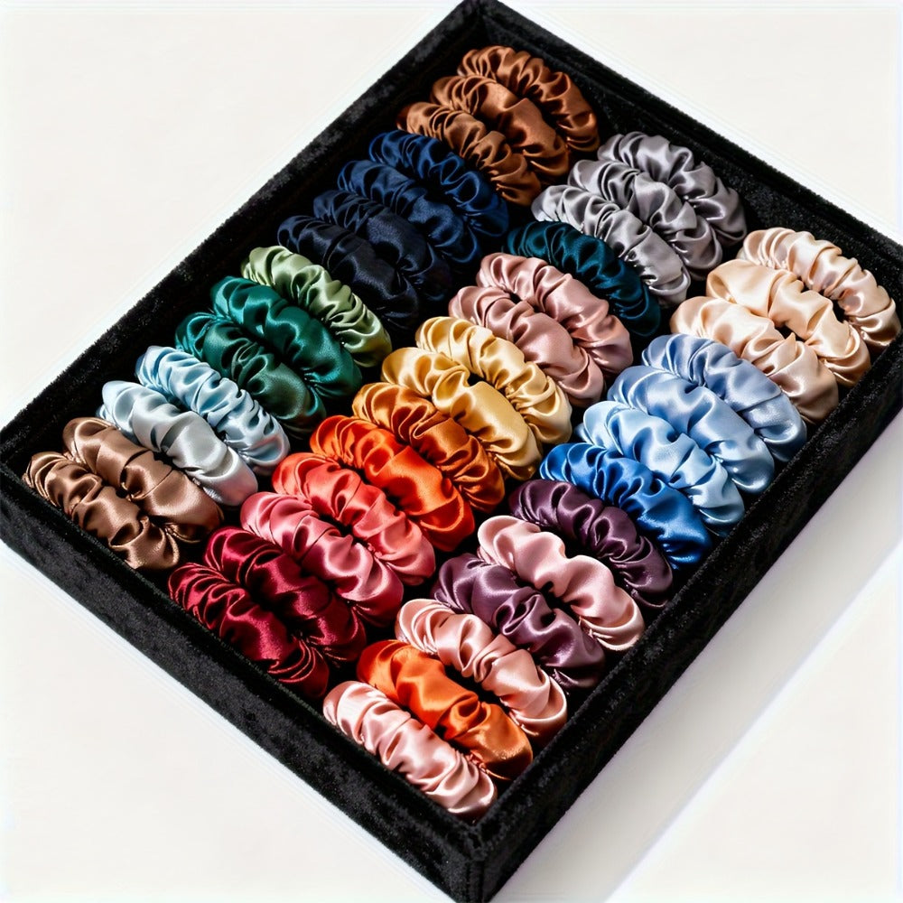 Hair Ties & Hair Bands - for Women 48 Pack Gentle Elastic for Fine , Scrunchie-Style Small Ponytail - product detail view 2