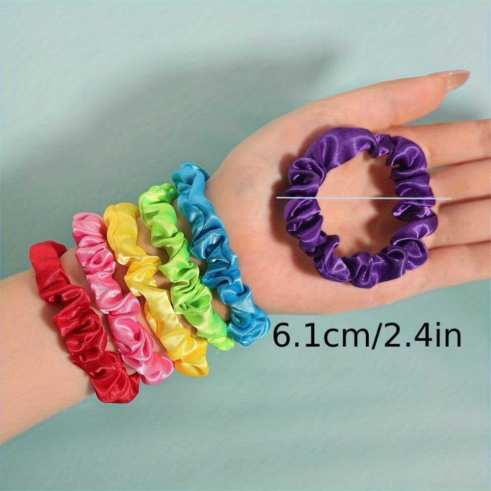 Hair Ties & Hair Bands - for Women 48 Pack Gentle Elastic for Fine , Scrunchie-Style Small Ponytail - product detail view 9