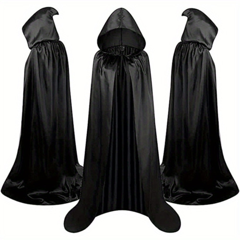 Halloween Costumes - Cape Cloak for Adults 59 Inch Gothic Death Costume Robe | Vampire Grim - product detail view 3