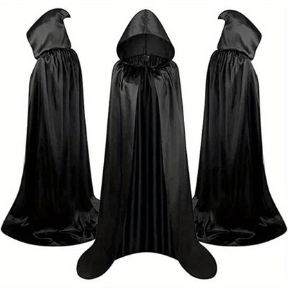 Halloween Costumes - Cape Cloak for Adults 59 Inch Gothic Death Costume Robe | Vampire Grim - product detail view 3