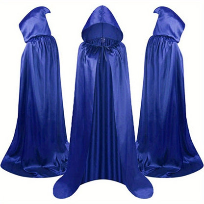 Halloween Costumes - Cape Cloak for Adults 59 Inch Gothic Death Costume Robe | Vampire Grim - product detail view 12