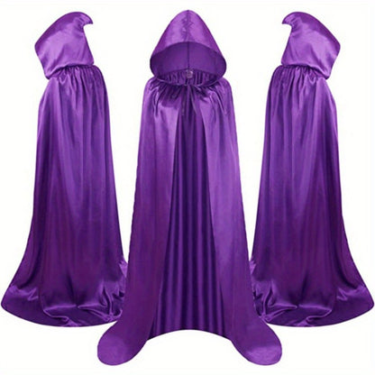 Halloween Costumes - Cape Cloak for Adults 59 Inch Gothic Death Costume Robe | Vampire Grim - product detail view 13