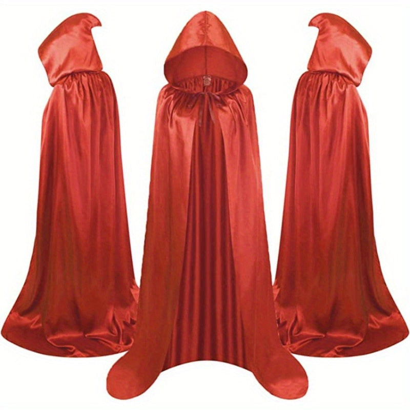Halloween Costumes - Cape Cloak for Adults 59 Inch Gothic Death Costume Robe | Vampire Grim - product detail view 21