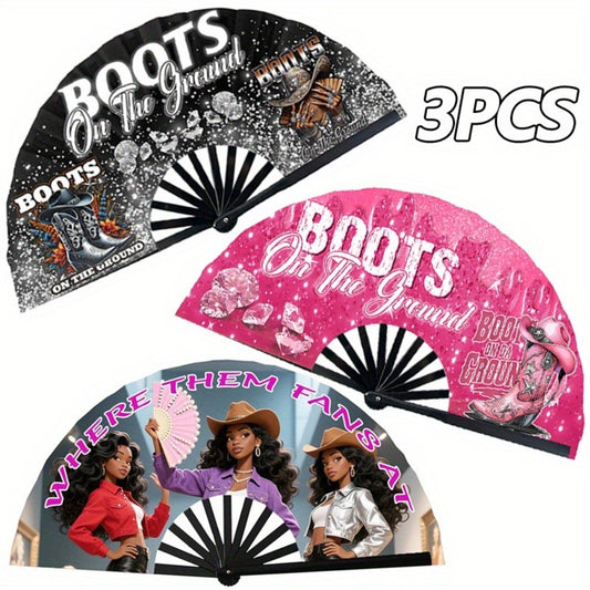 Hand Fan - Folding for Line Dancing Decorative Flapping for Props, Home Decoration & - main product view