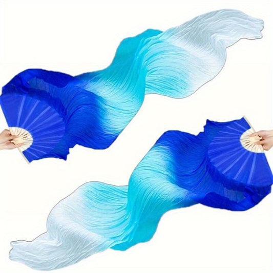 Hand Fan - Folding Set of 2 - 4 Colors Available, Portable for Dance Events Raves - main product view
