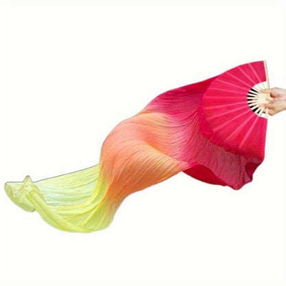 Hand Fan - Folding Set of 2 - 4 Colors Available, Portable for Dance Events Raves - product detail view 11