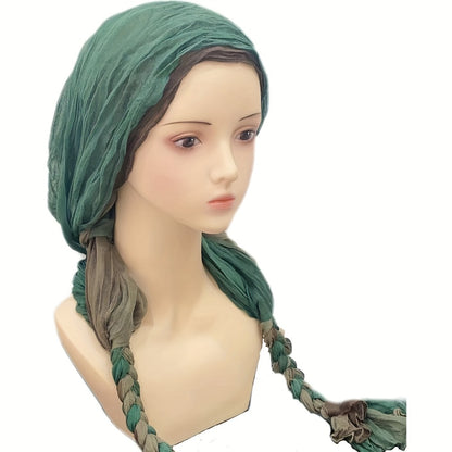 Hats & Beanies - Braided Turban Hat for Women Lightweight Multicolor Knit Head Wrap, Retro - product detail view 16