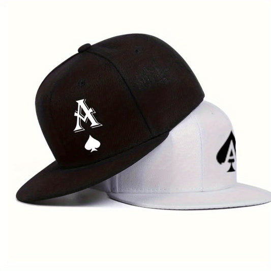 Hats - Flat Brim Baseball Cap 2-Pack Monogram Hip Hop Snapback Hat Adjustable - main product view