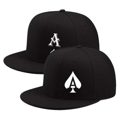 Hats - Flat Brim Baseball Cap 2-Pack Monogram Hip Hop Snapback Hat Adjustable - product detail view 5