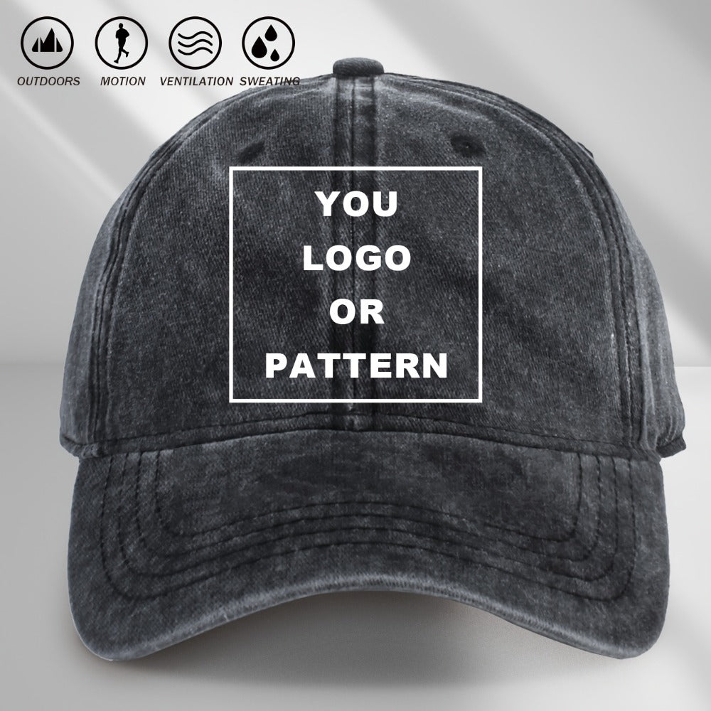 Hats - Snapback Baseball Cap Adjustable Unisex Breathable Outdoor Hat for Men - product detail view 3