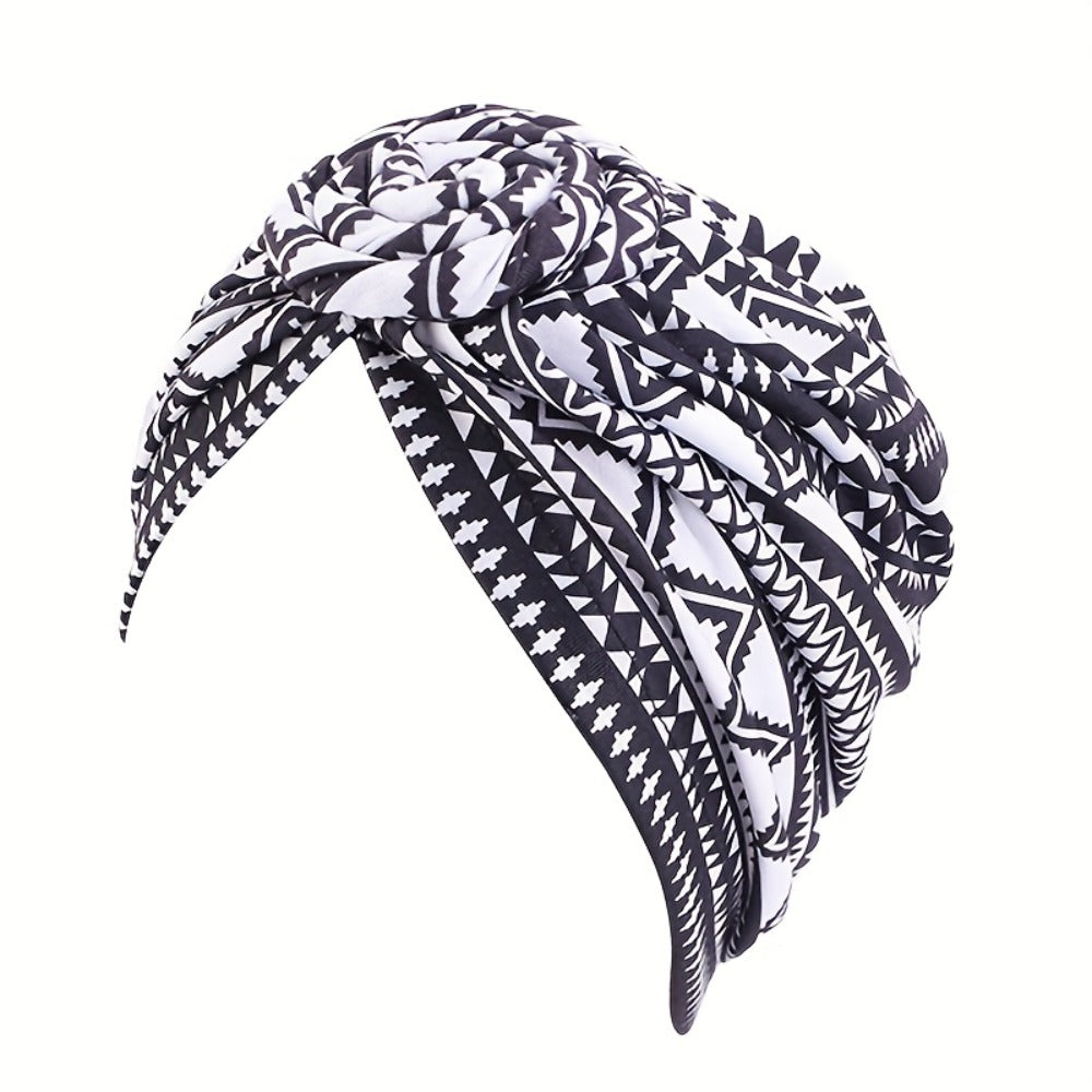 Head Wraps & Turbans - African Wrap for Women 5pcs Pre-Knotted Turban Bohemian Multicolor Knot - product detail view 6