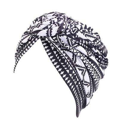 Head Wraps & Turbans - African Wrap for Women 5pcs Pre-Knotted Turban Bohemian Multicolor Knot - product detail view 6