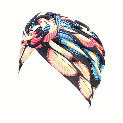 Head Wraps & Turbans - African Wrap for Women 5pcs Pre-Knotted Turban Bohemian Multicolor Knot - product detail view 7