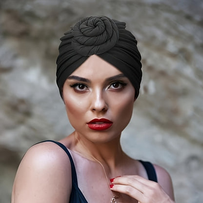 Head Wraps & Turbans - African Wrap for Women 5pcs Pre-Knotted Turban Bohemian Multicolor Knot - product detail view 9