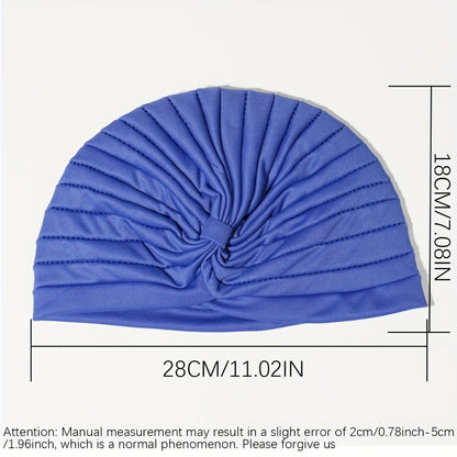 Head Wraps & Turbans - Turban for Women 15pcs Bohemian Pleated Pre-Tied Twisted Headband Set Soft - product detail view 4