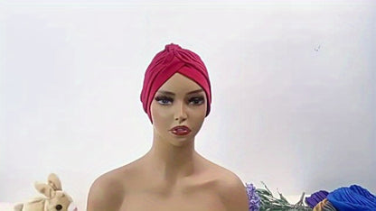 Head Wraps & Turbans - Turban for Women 15pcs Bohemian Pleated Pre-Tied Twisted Headband Set Soft - product detail view 8