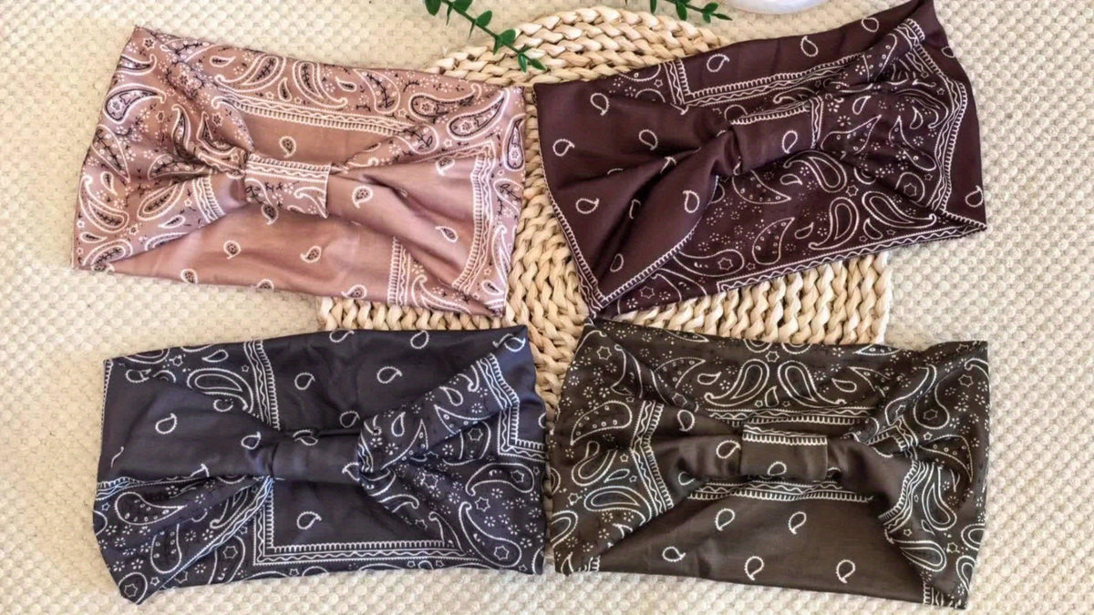 Headband for Women - for 8 Pack Wide African Turban Knot Elastic Hair Band Luxury Anti-Slip - product detail view 11