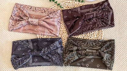 Headband for Women - for 8 Pack Wide African Turban Knot Elastic Hair Band Luxury Anti-Slip - product detail view 11