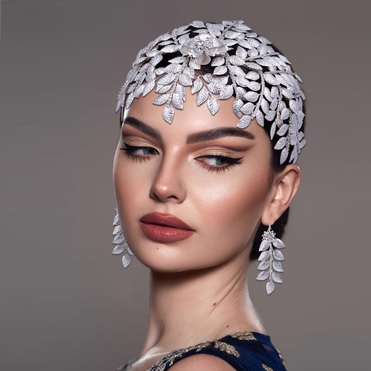 Headband for Women - Handmade Bridal - Luxury Wedding Headdress for Brides - Elegant Bridal - main product view